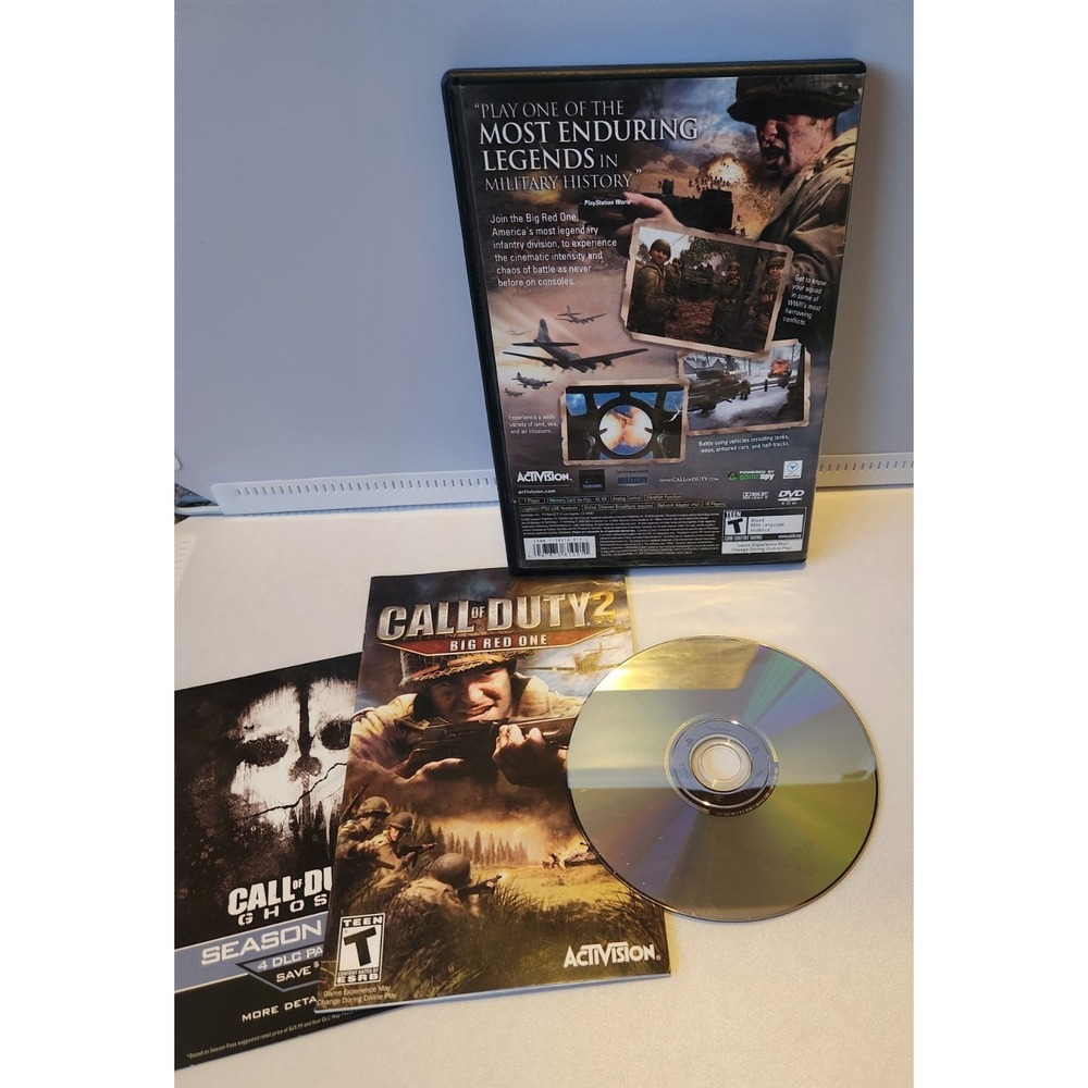 Call Of Duty 2 Big Red One PlayStation PS2 Complete CIB Tested - Picture 2 of 3